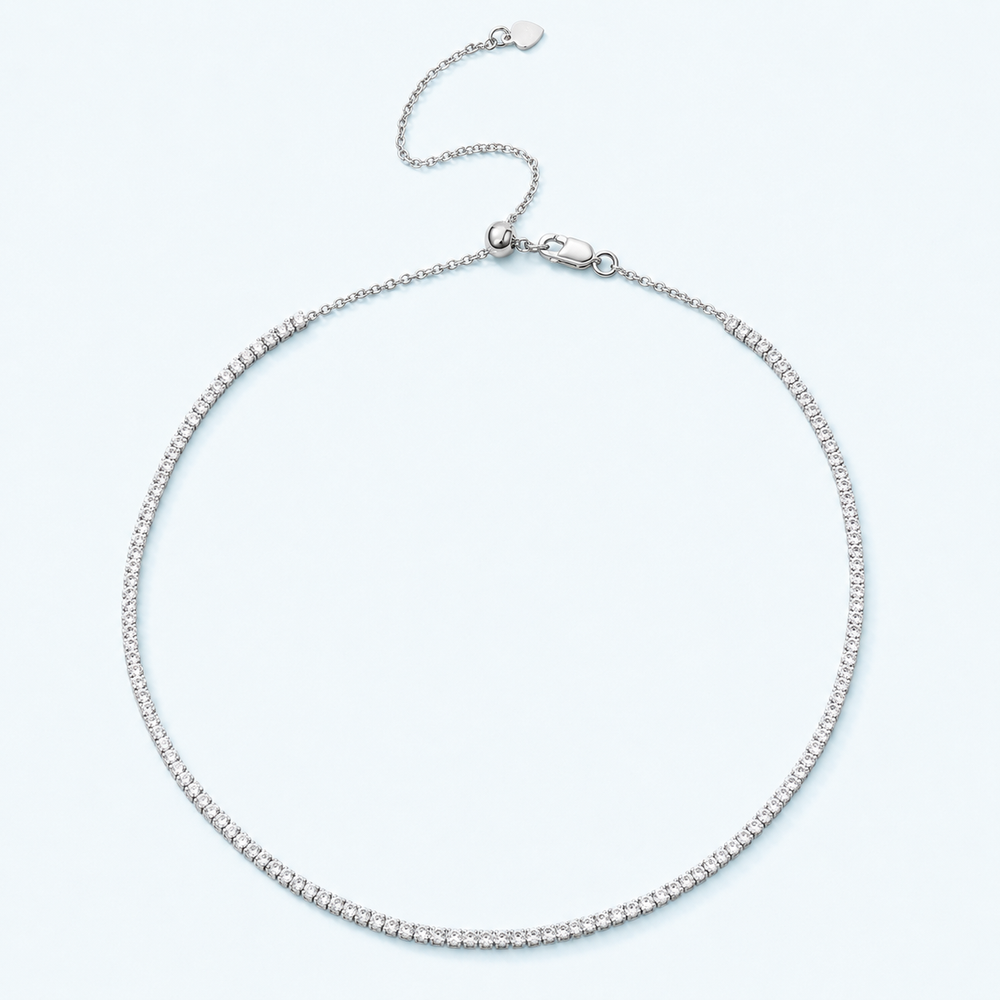 Marchetti 2mm Tennis Choker Necklace