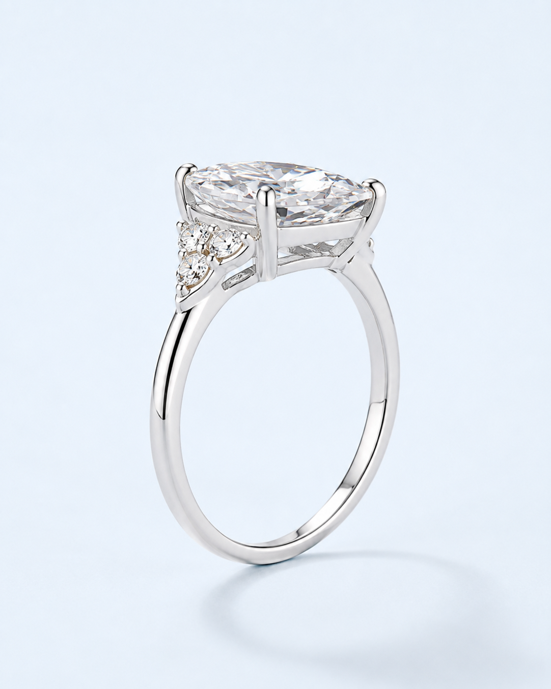 Marchetti Pear Solenne Moissanite Ring