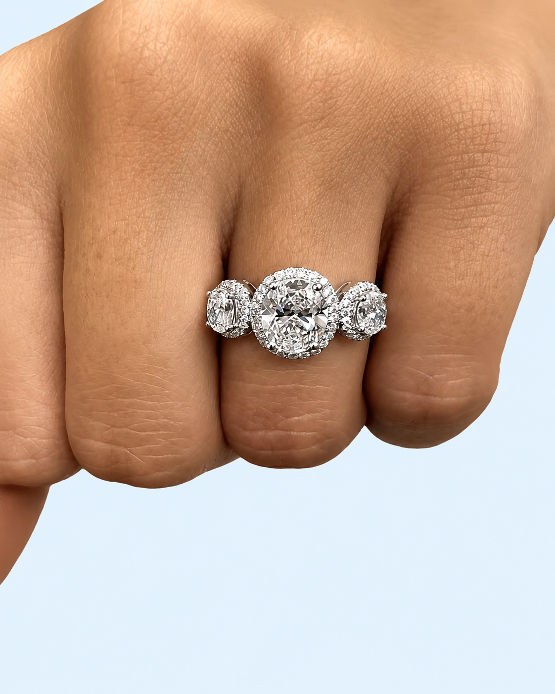 Marchetti Triple Halo Ring