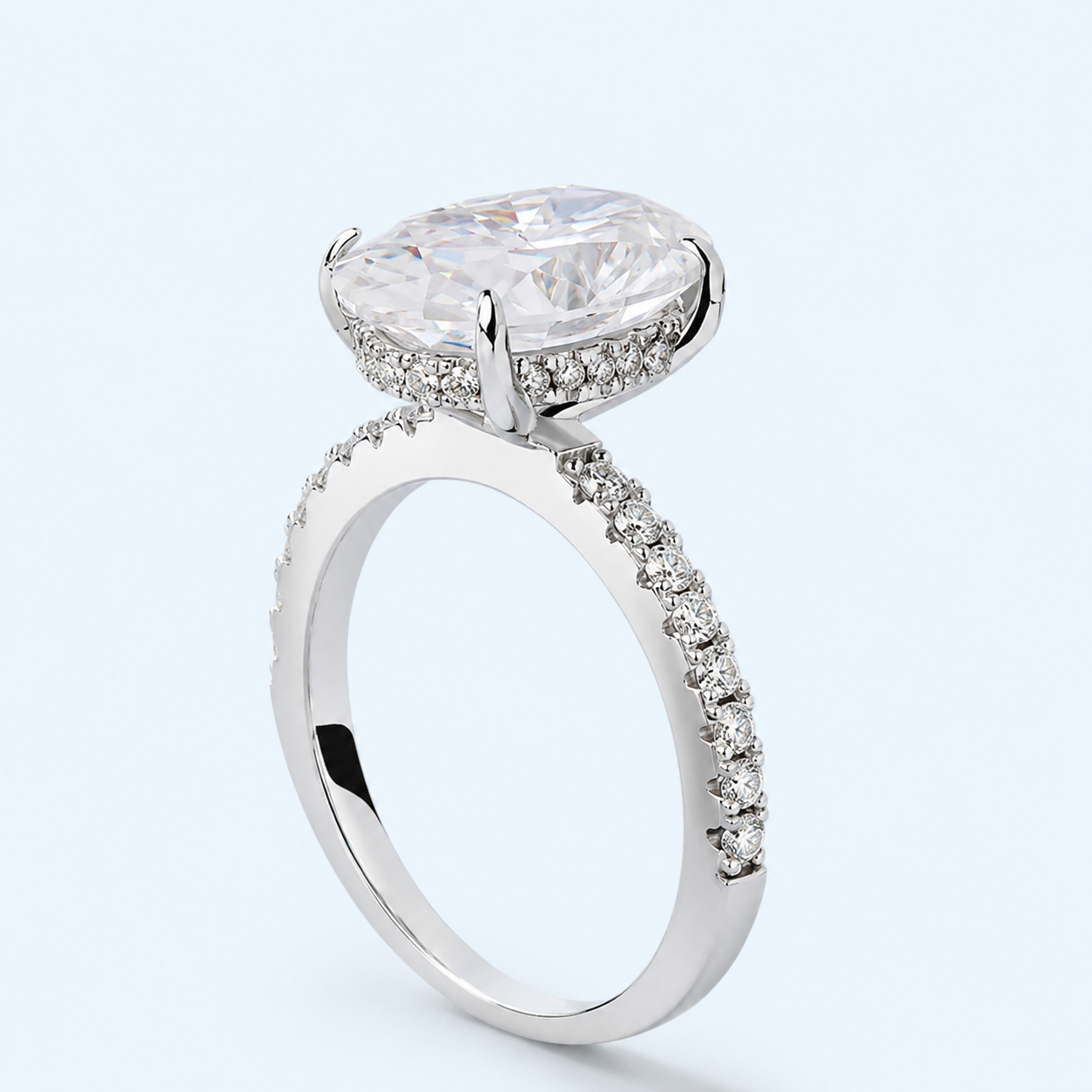 Marchetti Isabelle Oval Pavé Ring