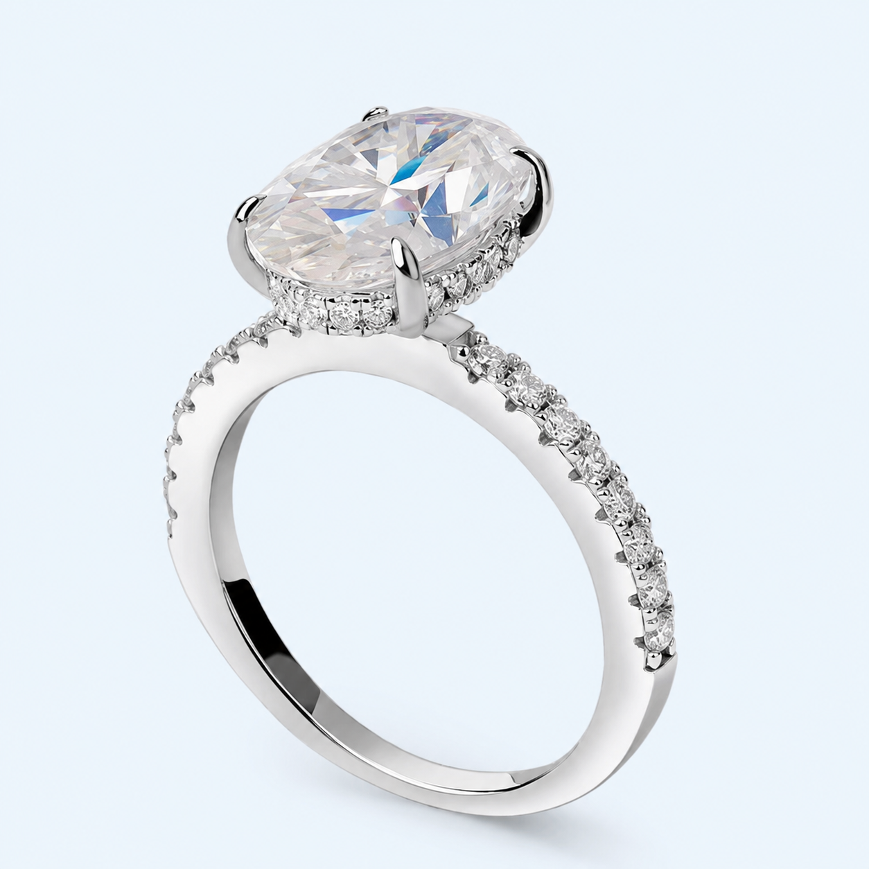 Marchetti Isabelle Oval Pavé Ring