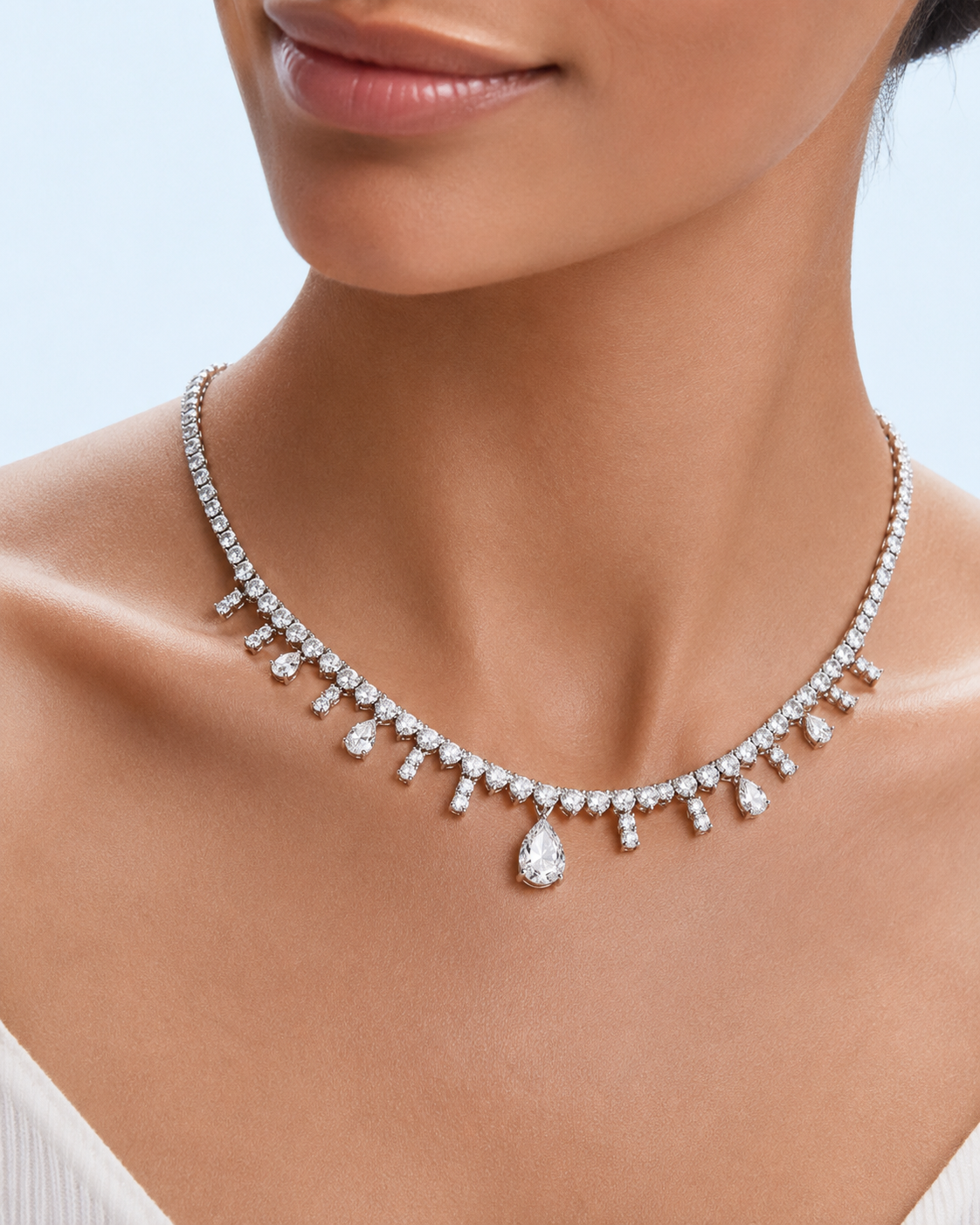 Marchetti Teardrop Fringe Necklace