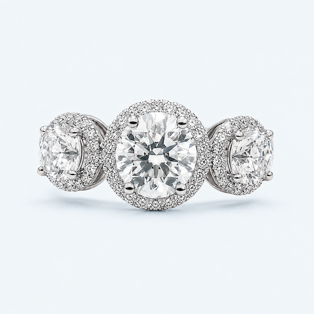 Marchetti Triple Halo Ring