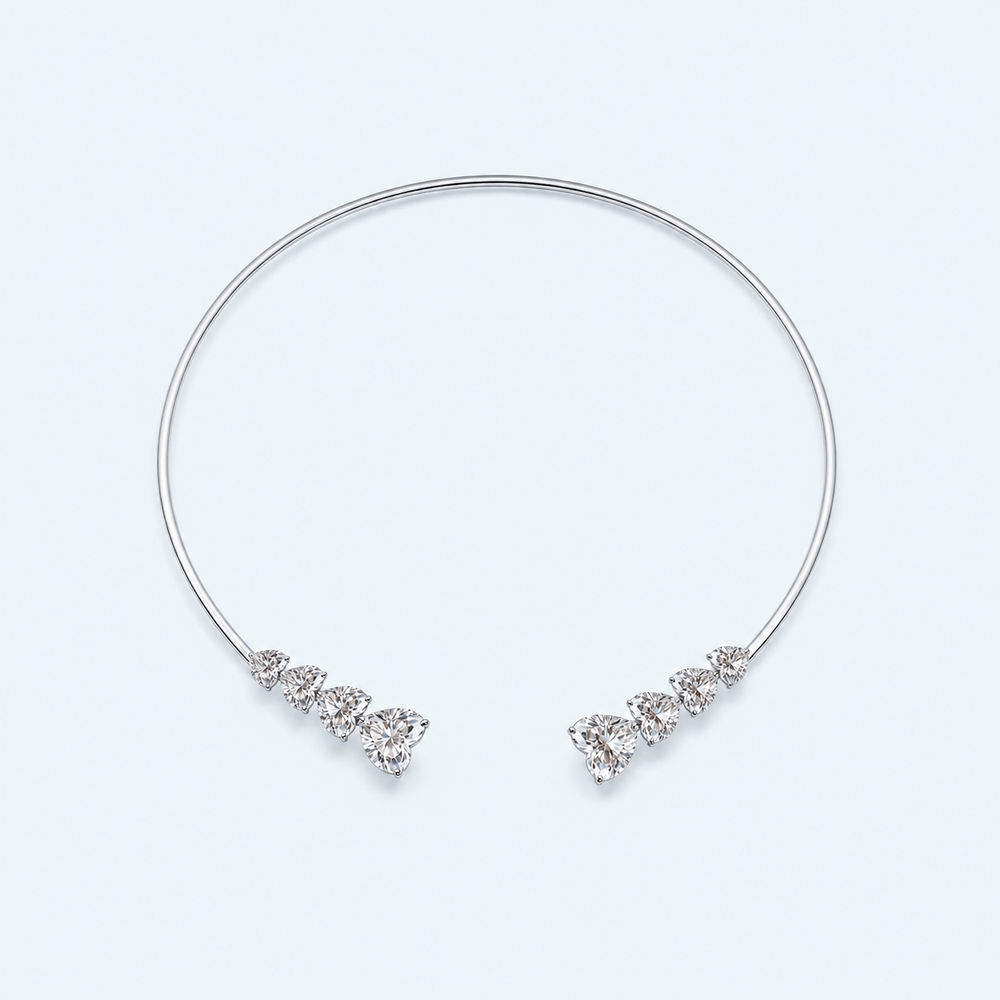Marchetti Amore Open Moissanite Choker Necklace