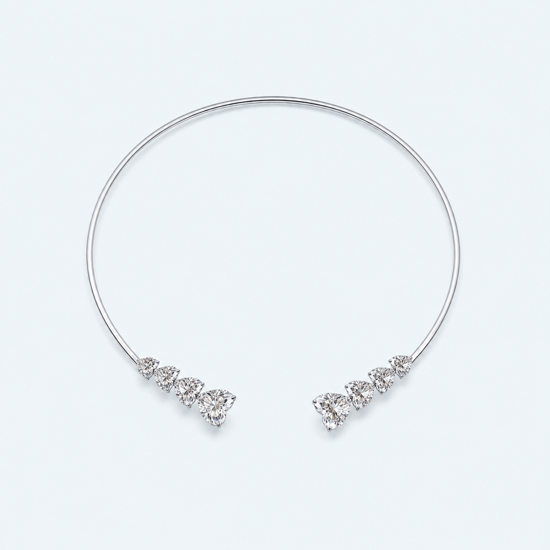 Marchetti Amore Open Moissanite Choker Necklace