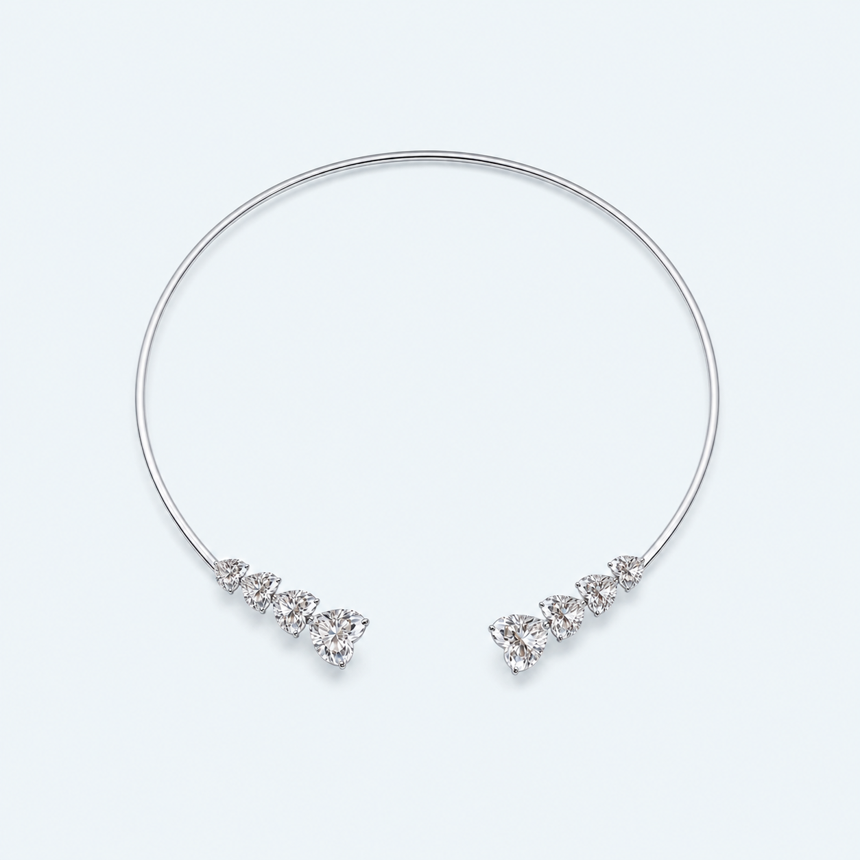 Marchetti Amore Open Moissanite Choker Necklace