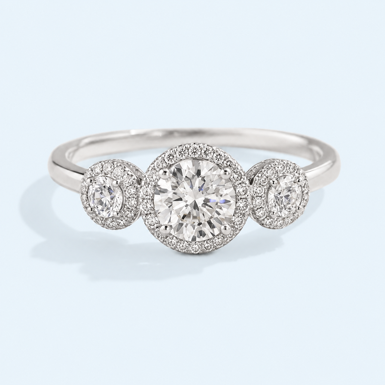 Marchetti Triple Halo Ring