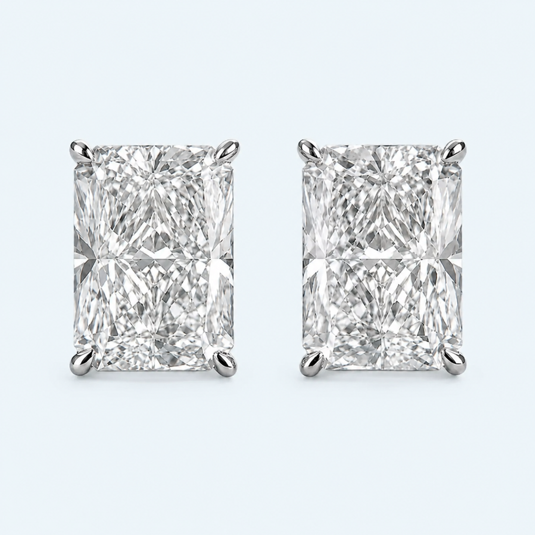 Marchetti Emerald Éclat Moissanite Stud Earrings
