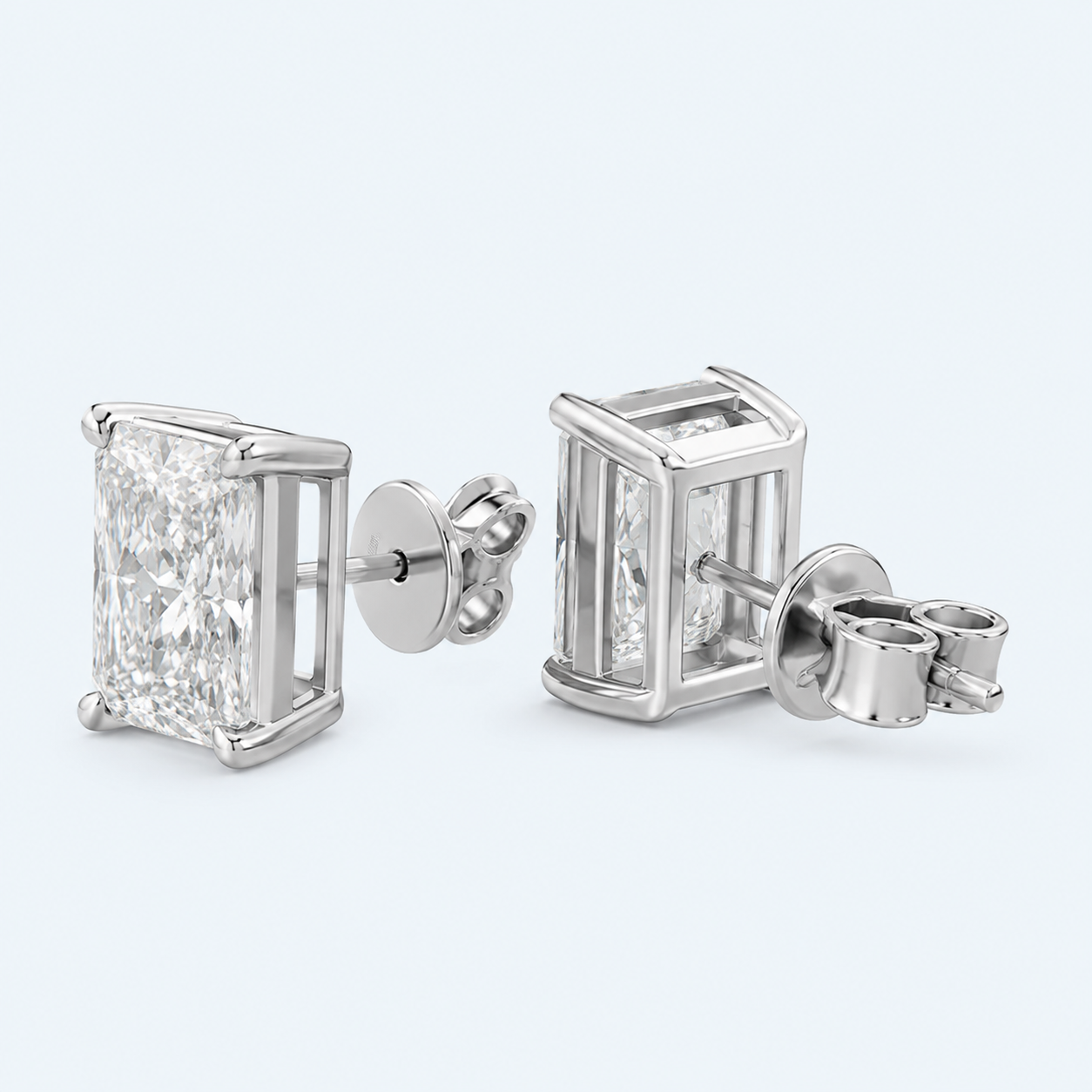 Marchetti Emerald Éclat Moissanite Stud Earrings