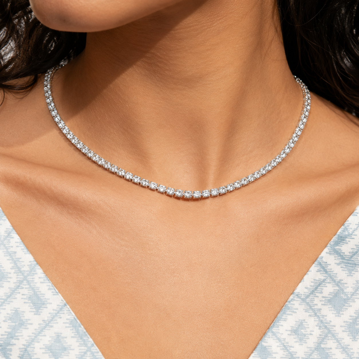 Marchetti East-West Tennis Necklace