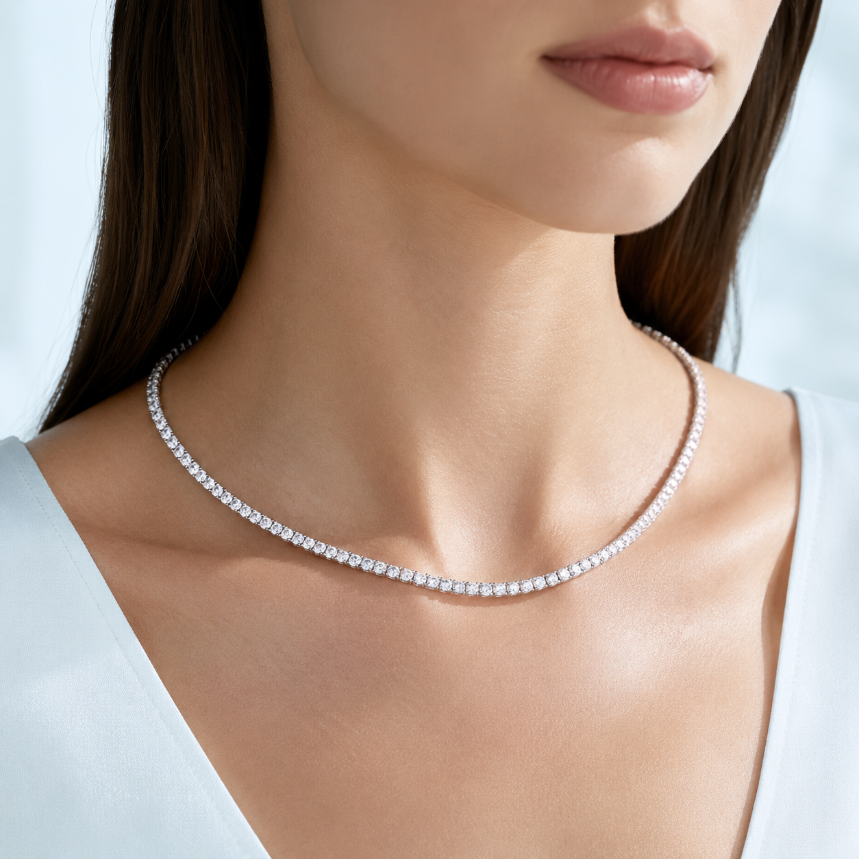 Marchetti 2mm Tennis Choker Necklace