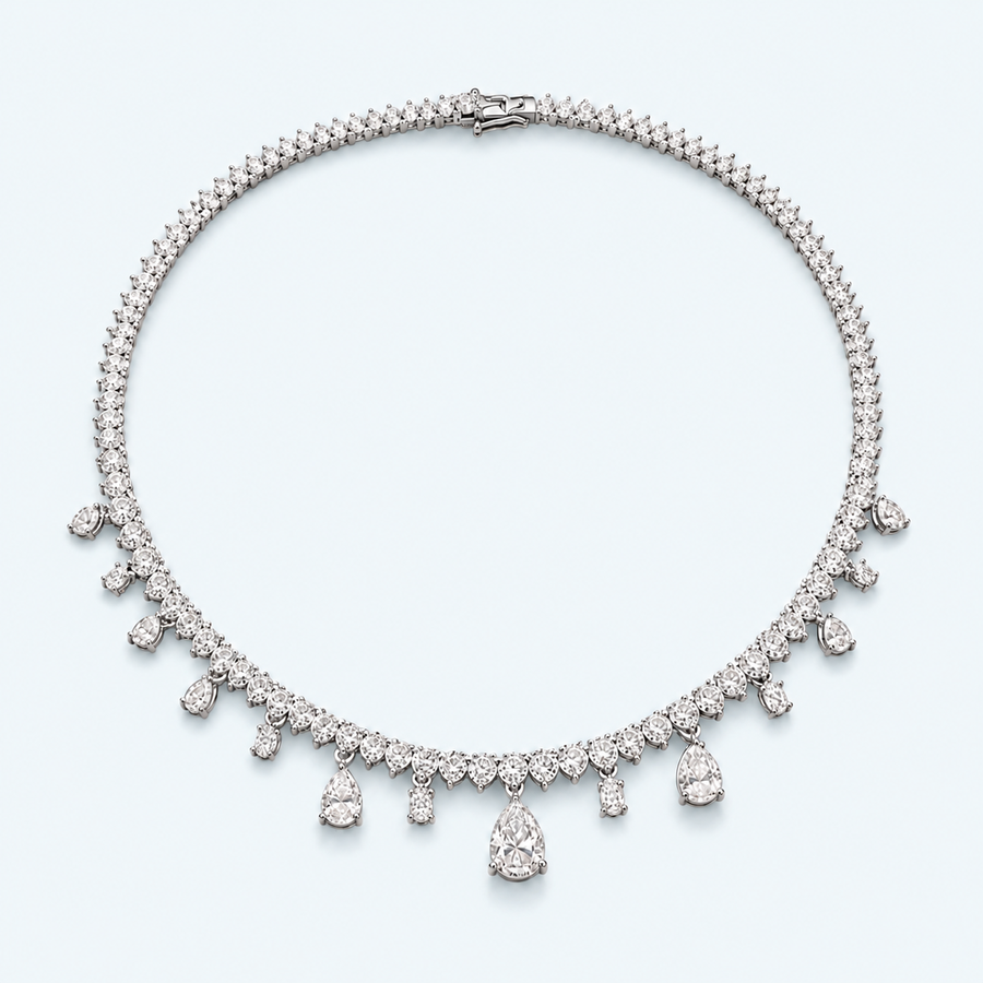 Marchetti Teardrop Fringe Necklace