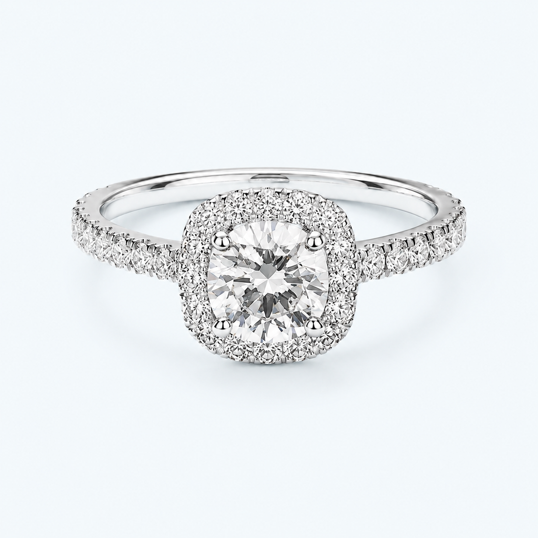 Marchetti Aurora Oval Halo Ring
