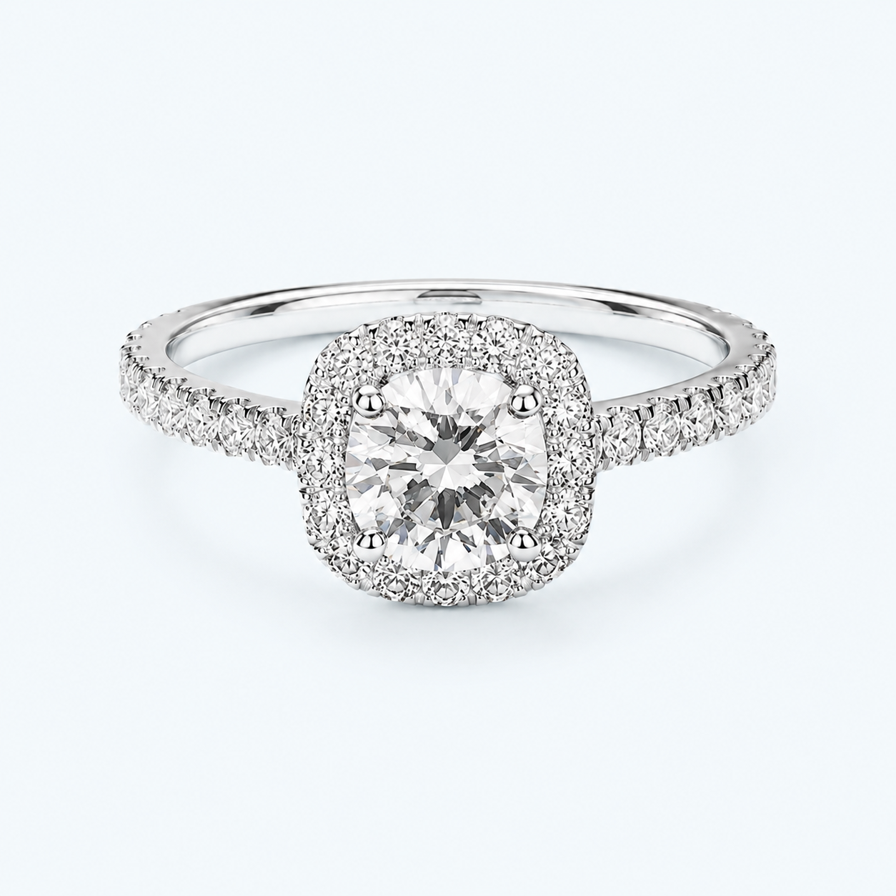 Marchetti Aurora Oval Halo Ring