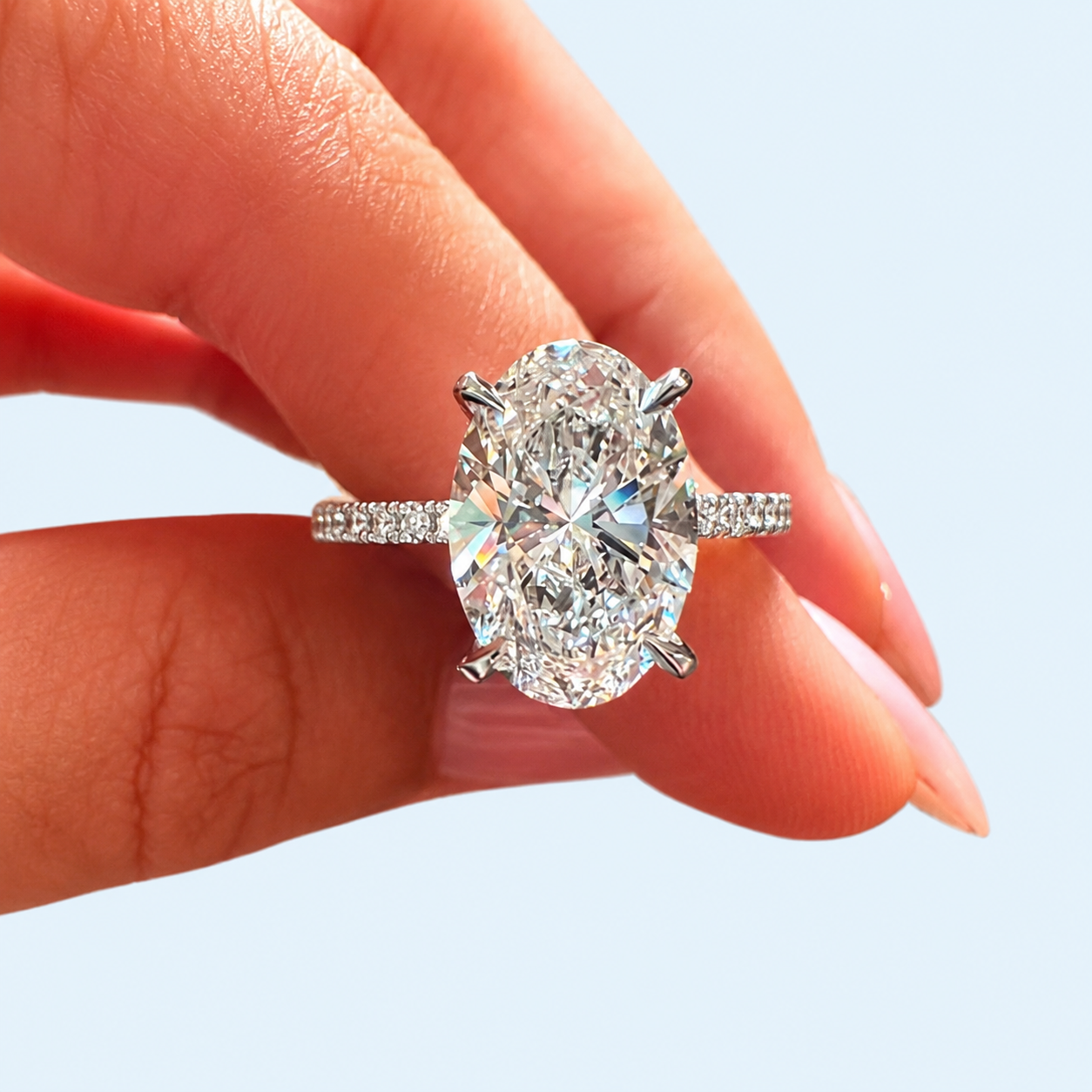 Marchetti Isabelle Oval Pavé Ring
