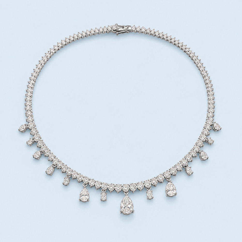 Marchetti Teardrop Fringe Necklace